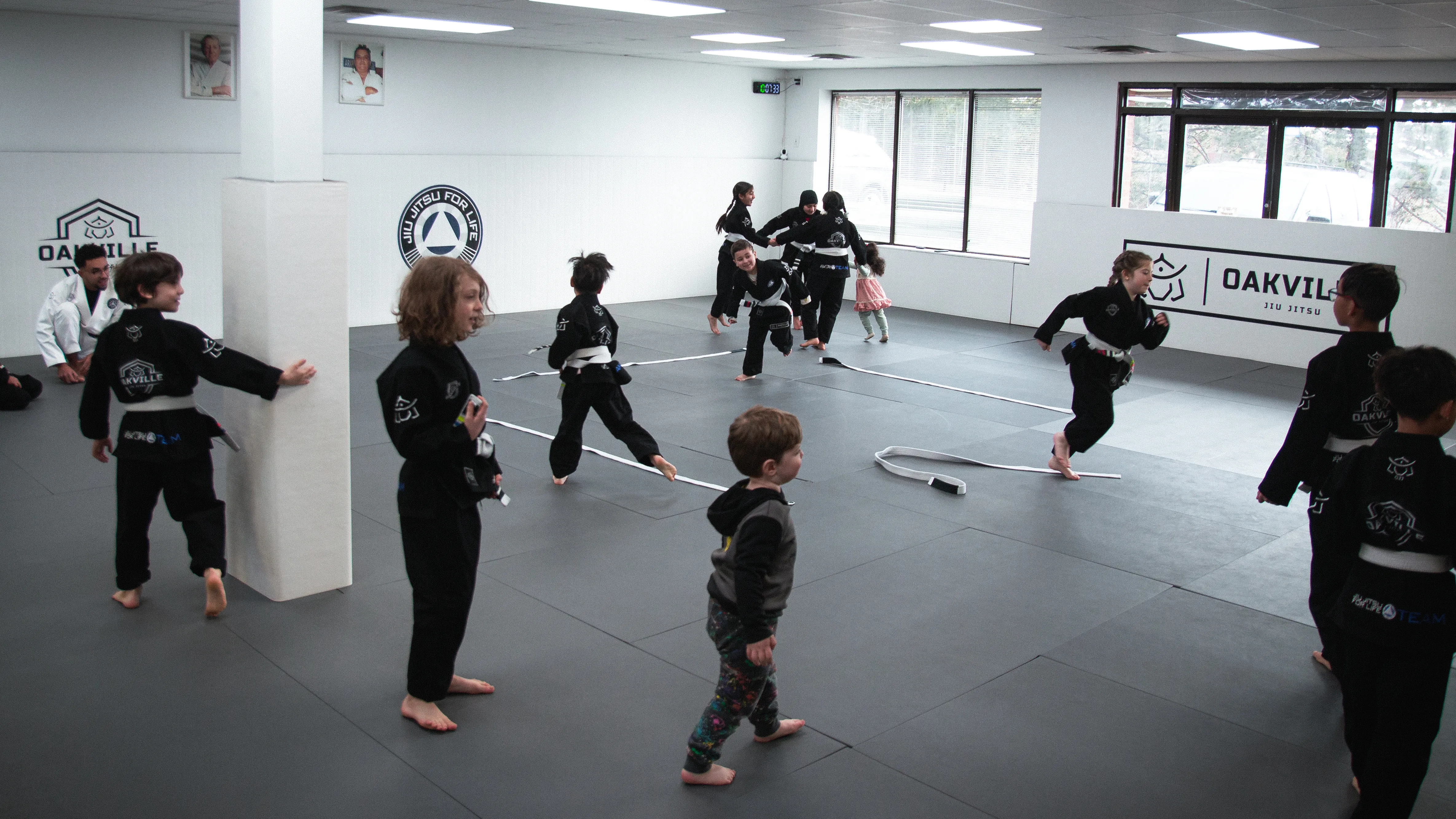 Kids BJJ training in Oakville